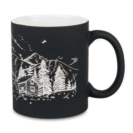 Rubber coated neon mug for engraving
